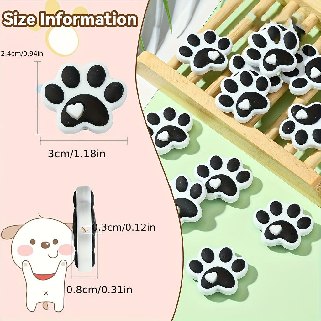 6 Pezzi Copri Aghi da Maglia a Zampa di Cane, Coperture Protettive per Accessori da Cucito e Pezzi di Ricambio per Cucito, Proteggi Filo Colorati