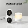 Wireless Doorbell Adjustable Volume 26 Different Ringtones LED Flash Multiple Bell IP64 Waterproof for Home Classroom