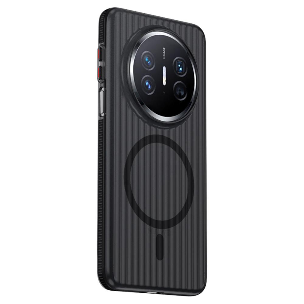 Compatible with Huawei mate80Pro phone case, corrugated grating magnetic non-slip mate70Pro shockproof protective case