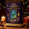Tarot Adventskalender 2025 24 Tage Acryl Countdown Kalender mit Überraschungskarten Weihnachtsbaumschmuck