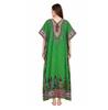 TreegoArt Fashion Women's Polyester Long African Kaftan Caftan Printed Adjustable Boho Dress Nightwear Maxi Gown