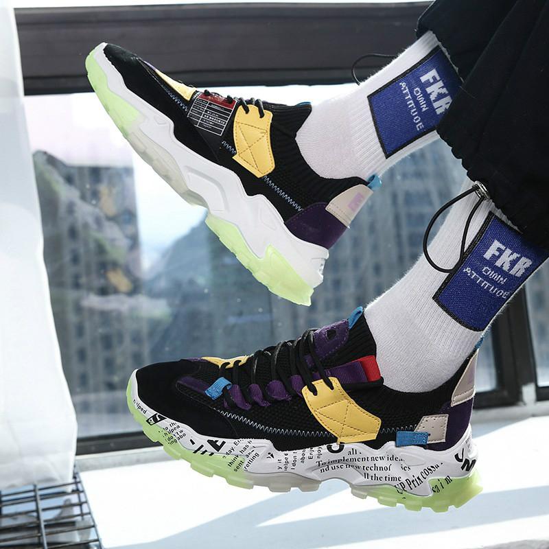 Buy Men's Sneakers Internet Celebrity Sports Shoes Light and