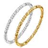 New European and American Bamboo Titanium Steel Bracelet Stainless Steel 18K Gold Closed Versatile Bracelet