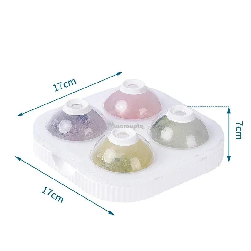 Silicone Ice Ball Maker Large 6.5cm 3D Big Round Sphere High Balls Ice Shape Cube Mold Tray for Whiskey Cocktail Bar Tools Mold
