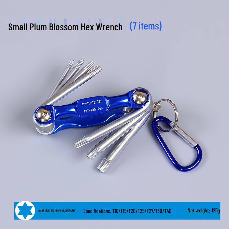Folding Torx & Hex Socket Wrench Set