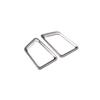 2PCS Left And Right Air Outlet Vent Trim Silver Steel For Ford Ranger 2015-22