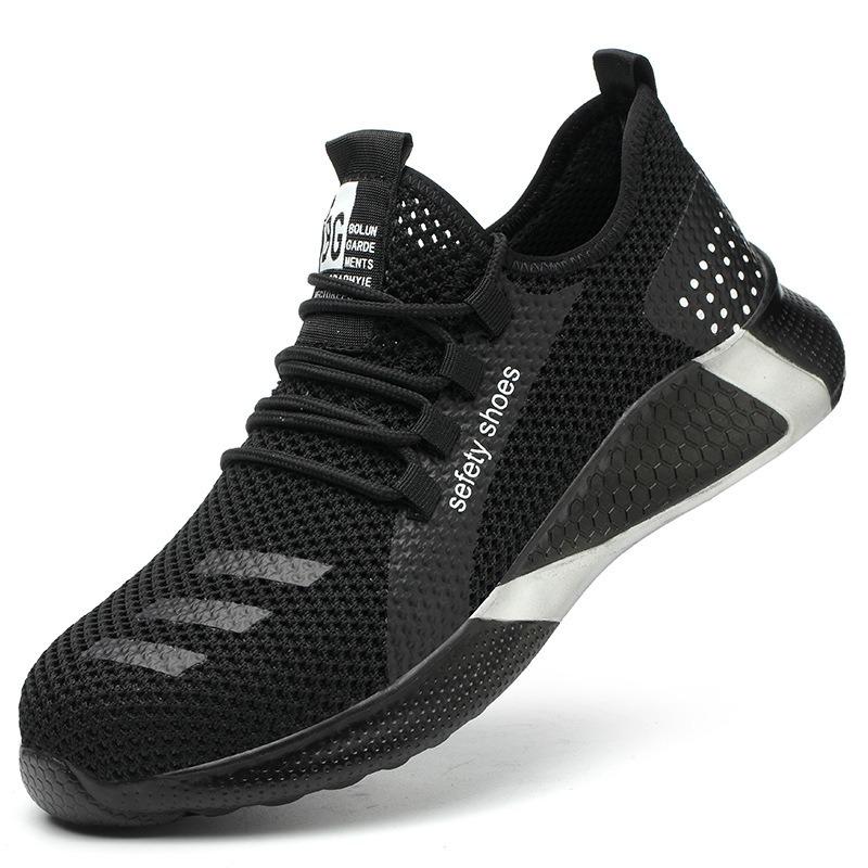 Labor insurance shoes men's summer breathable lightweight steel head anti-smashing anti-piercing deodorant soft old insurance work site safety shoes