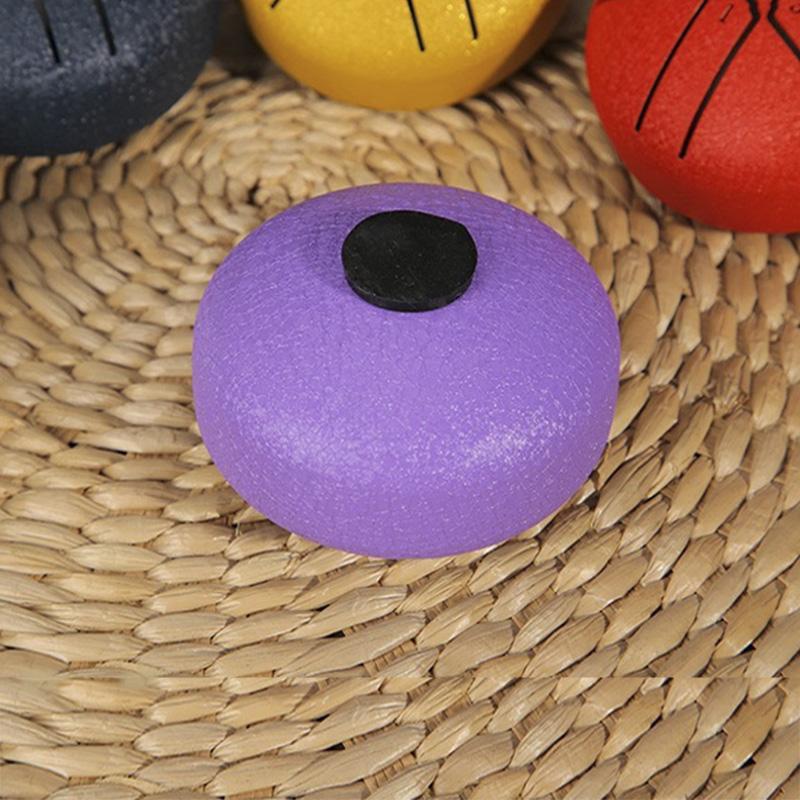 Mini 3-calowy 6-tonowy stalowy bęben językowy Mini Hand Pan Drums Pałeczki Muzyka Tamburyn Bęben Dziecięce zabawki muzyczne