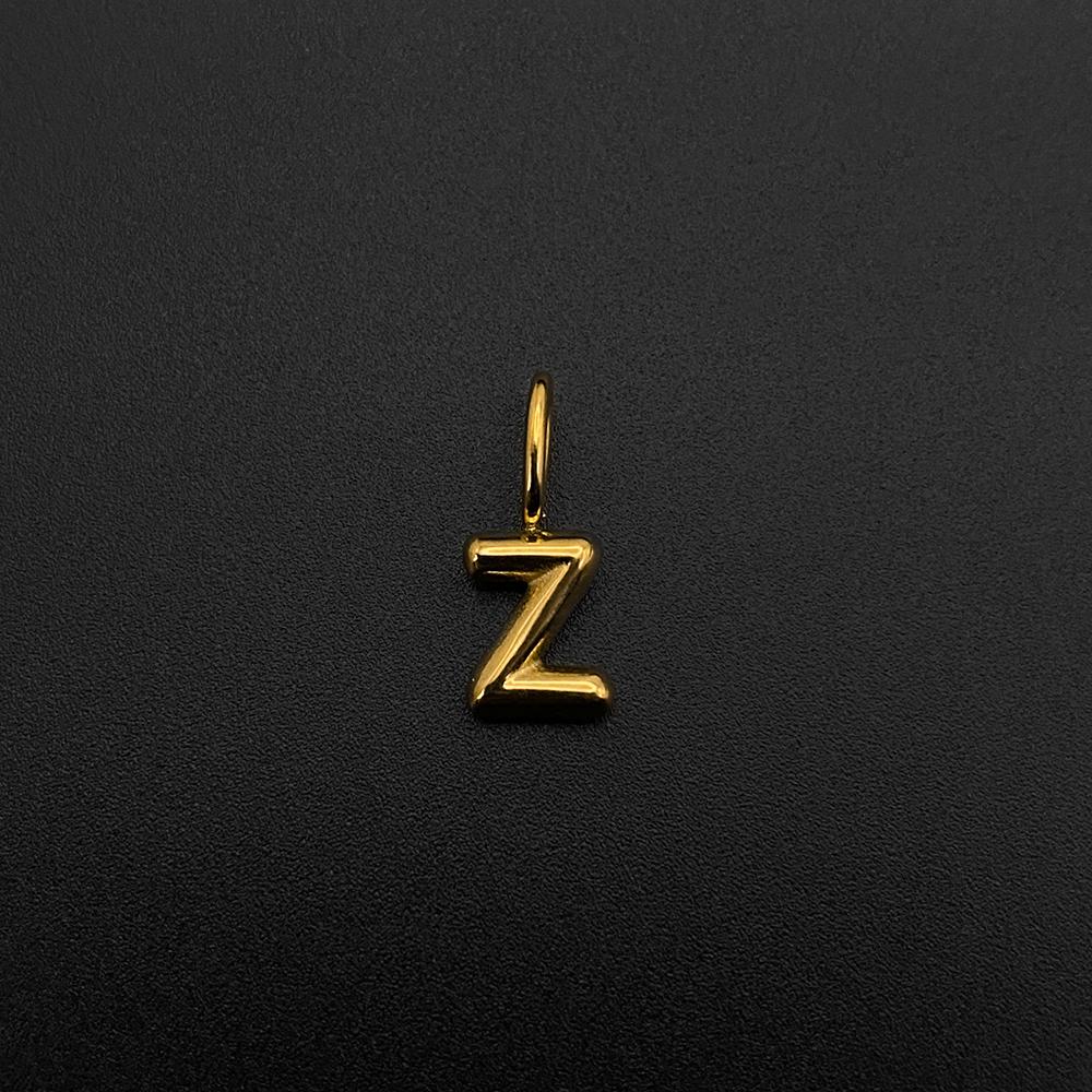 eManco Stainless Steel Gold-plated Charms Modern Style 3D Bubble Alphabet Elements DIY Necklace Bracelet Jewelry Making Silver