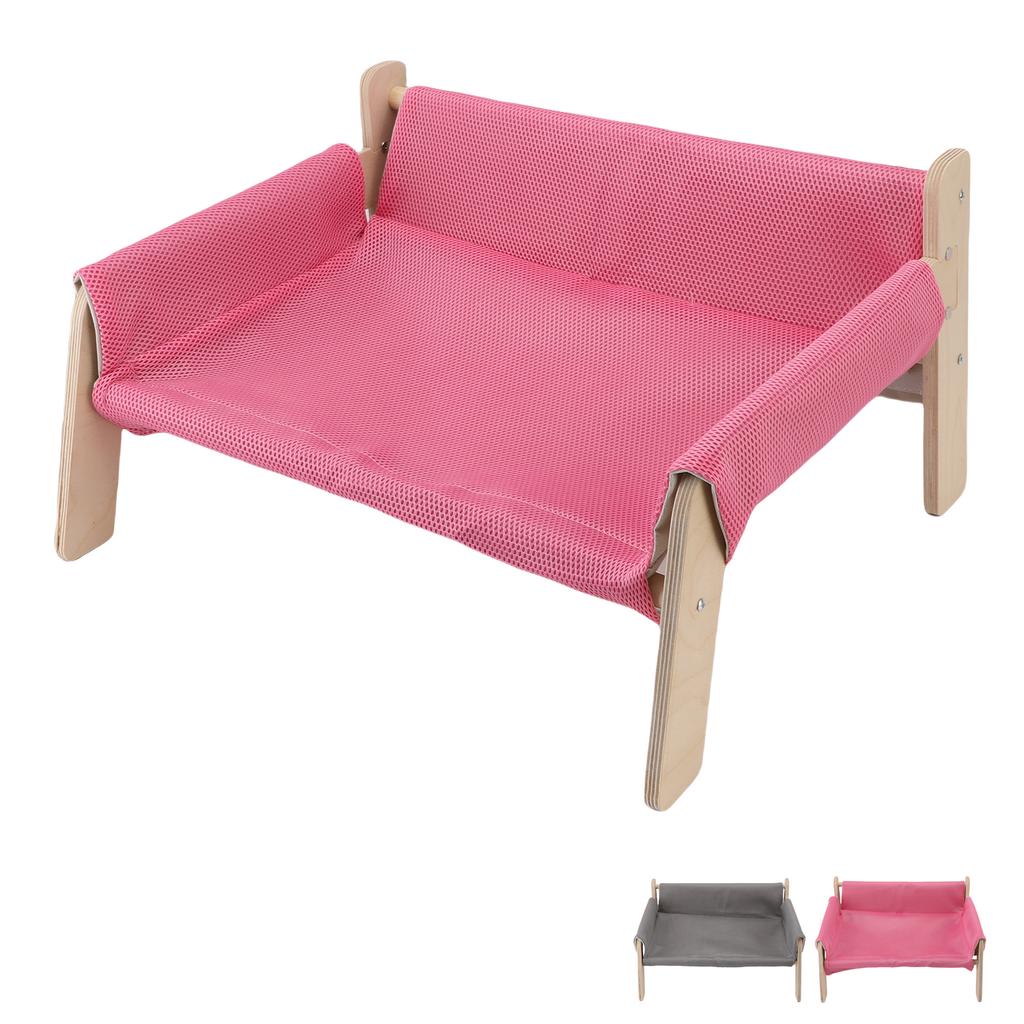 Elevated Cat Couch Wood Structure Stable Support Relaxing Strong Load Capacity Cat Sofa Bed for Home