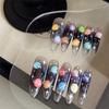 Cute Universe Planet Nail Stickers 3D Star Space Design Slider Press On Nail Decals Nail Art Decoration Manicure Salon Diy