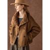 Wudao Luxurious 100% Lamb Wool Patchwork Fur Coat