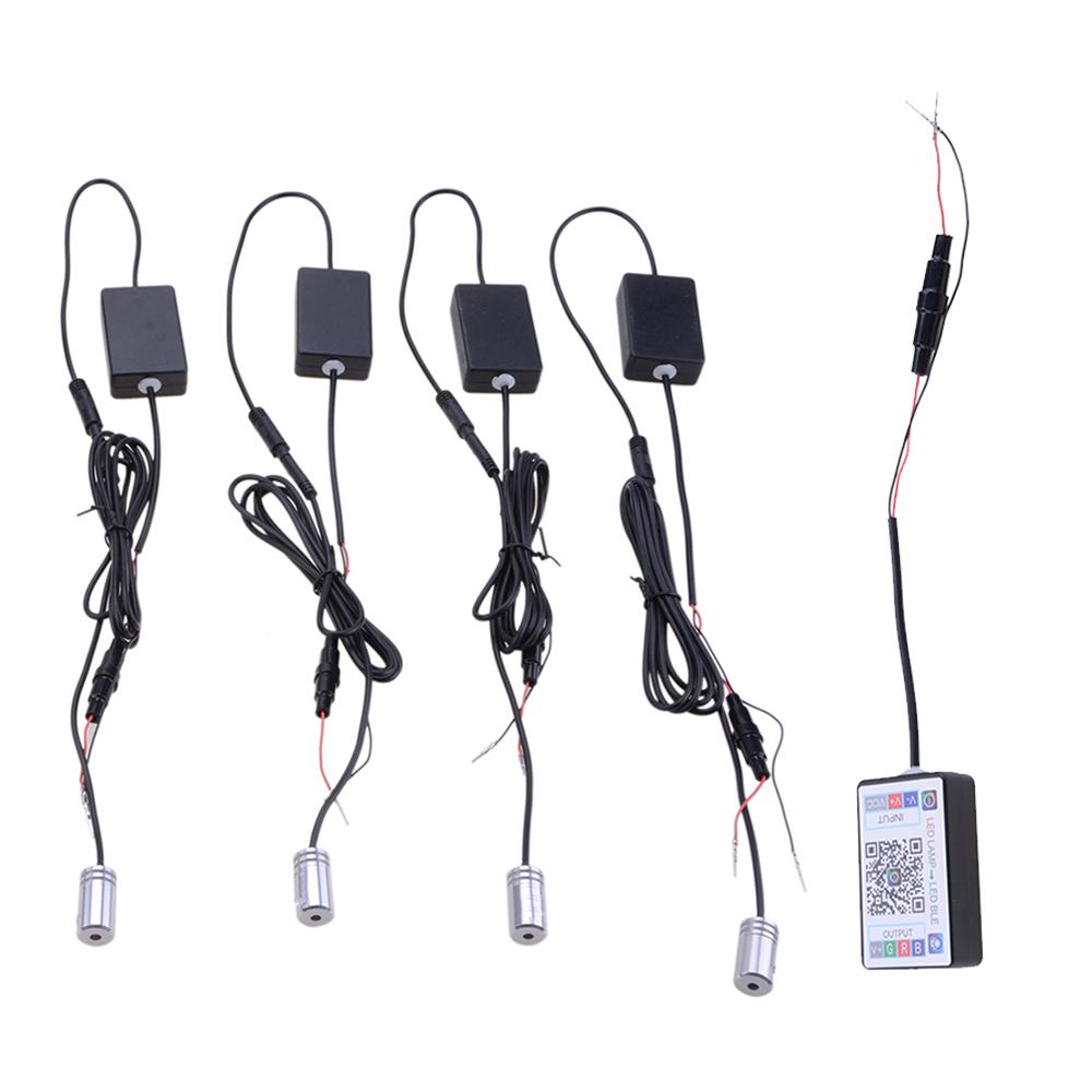 RGB Car Interior Ambient Light Wireless APP Bluetooth Control Optical Fiber Strip Atmosphere Lamp Standalone Connection