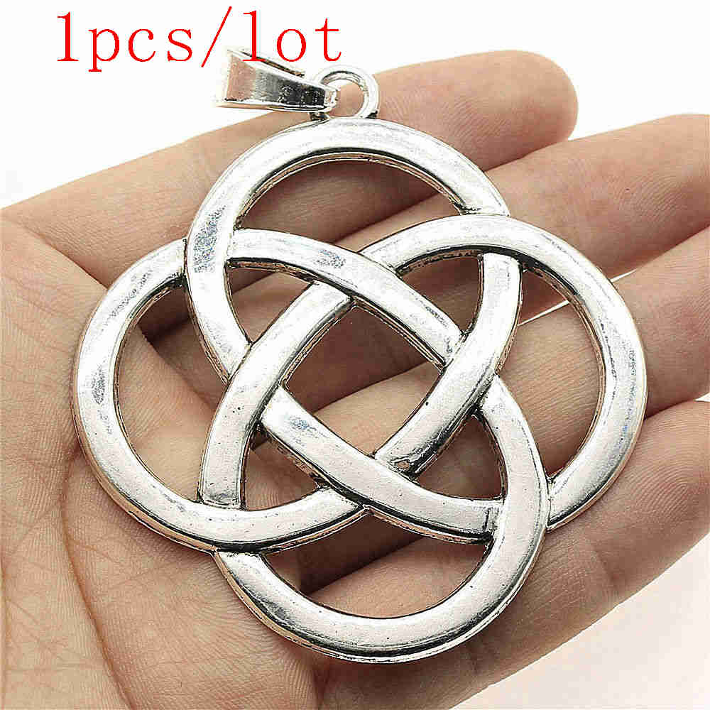 

Подвески с китайским узлом для изготовления ювелирных изделий, кулон, аксессуары для поделок своими руками A12-1pcs-73x66mm