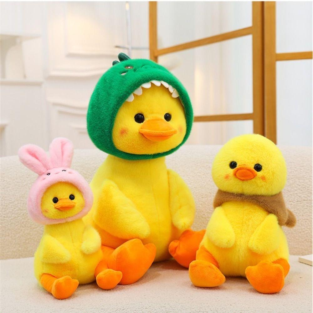 PP Cotton Bear Hood Duck Appease Doll Ornament Rabbit Hood Duck Stuffed Doll  Sofa Decor
