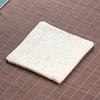 Cotton and Linen Kung Fu Tea Coasters Simple Solid Color Square Coaster Anti-scald Absorbent Heat Insulation Mat Home Mats