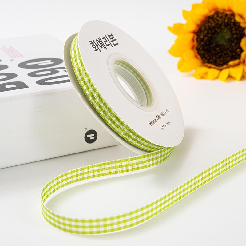 2cm Plaid Satin Ribbon for Baking, Packaging, Fresh Flowers, Bouquets, Cake Boxes, and Crafts - Camouflage Design.