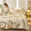 Double Layer Raschel Blankets Soft Warm Faux Fur Mink Throw Thicken Fluffy Microfiber Plush Weighted Blankets For Beds