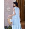 Mishow Embroidered Sleeveless High-Waist Maxi Dress