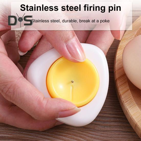 2Pcs Egg Punch Tool for Hard Boiled Eggs Easy Eggshell Peeler Remover with Safety Lock Kitchen Gadget Eggs Hole Puncher