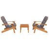 Vidaxl 3-Cz. Adirondack Garden Lounge Set, Acacia Wood