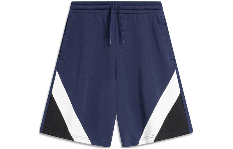 Li Ning Weekend Youth Casual Shorts Men s Dark Ship Blue AKSU613-2 M