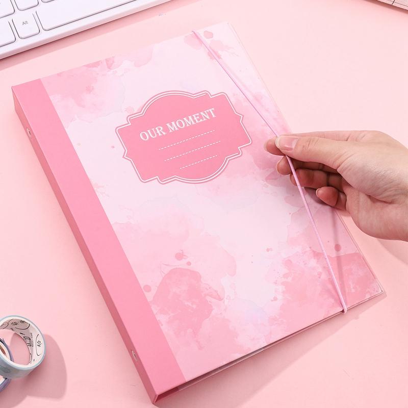 A5 Kpop Pocard Binder Collect Book Colorful Idol Po Album Picture Cards Holder Kawaii Composition Stationery