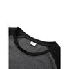 Herren Langarm Rundhals T-Shirts Locker und Atmungsaktiv Lässiges Raglan Top