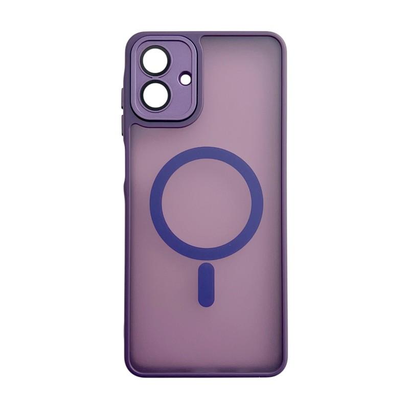 Für Samsung Galaxy A07 4G Magnetische Rückabdeckung WANLONFENG QB1 Serie PC TPU Stoßfeste Handyhülle