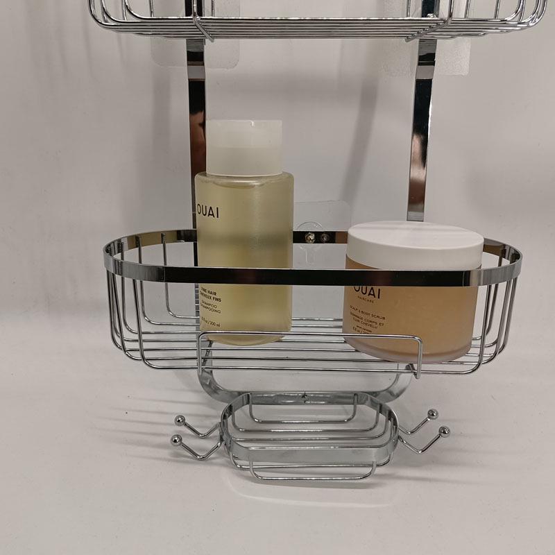 Non-Drill Bathroom Shower Rack Organizer for Toiletries