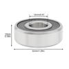 6201-2RS Deep Groove Ball Bearing with Rubber Seal, Premium Steel Bearing for Mechanical Equipment