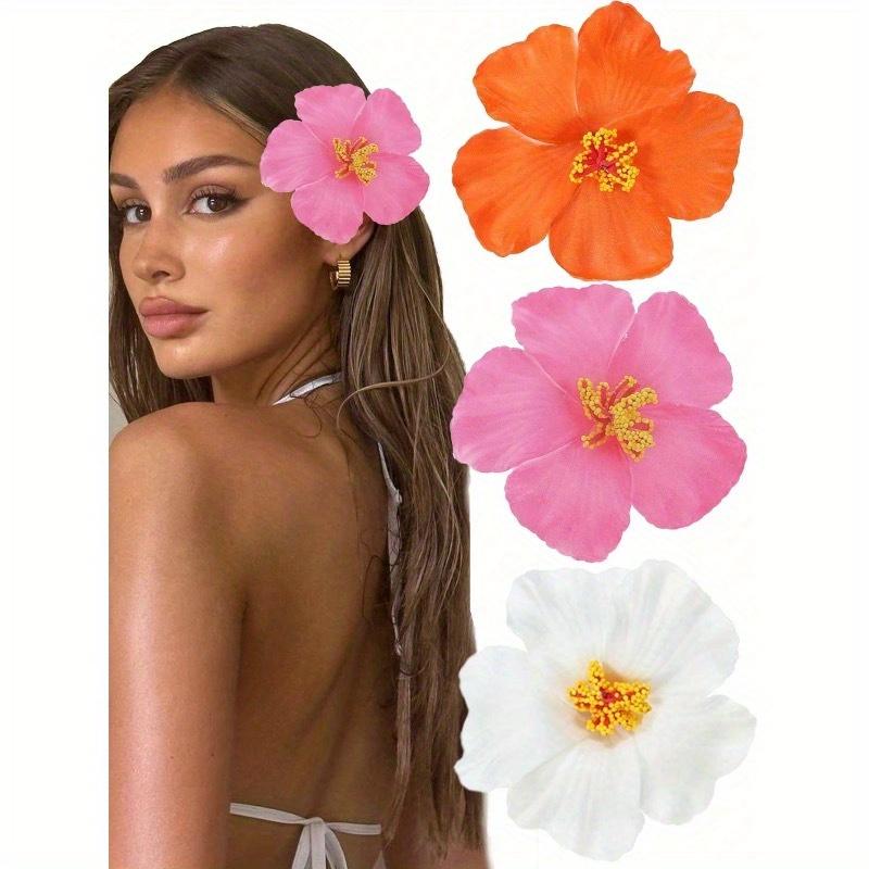 1/3PCS Multicolored Women Big Chiffon Orchid Flower Bohemian Flowers Hair Clip For Bridal Wedding Accessory Hair Pins Hair Barrette Accessories