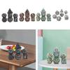 7 Piece Hollow DND Polyhedral Set Family Dragon Dungeon Entertainment Gifts Game