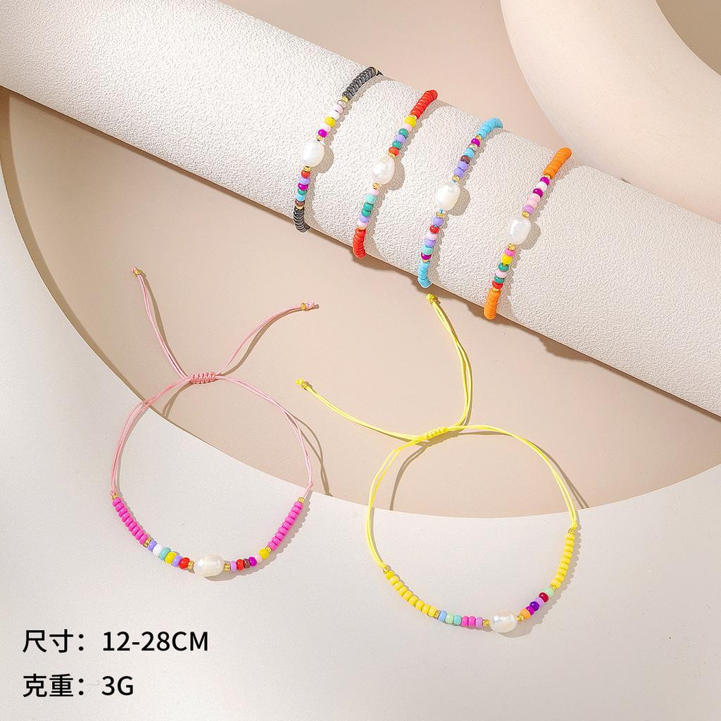 Color Dopamine Beaded Adjustable Hand Rope Fashionable Versatile Couple Girlfriend Small Gift Spot