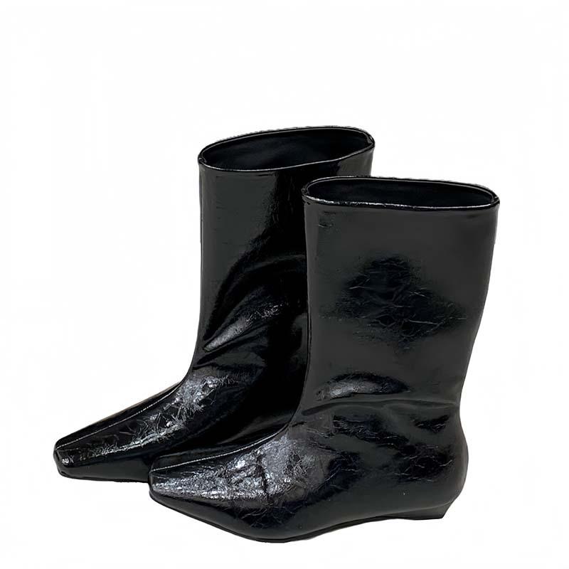 2025 autumn and winter new thin tall knight boots women's versatile square head inner height increase but knee boots autumn and winter