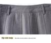 Women's High-Waisted A-Line Pleated Skirt - Spring 2025 Collection, Elegant Medium-Long Length