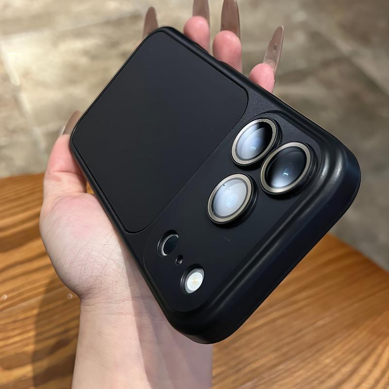 Matte 2-in-1 Kamerafilm-Schutzhülle für iPhone 16 15 14 13 12 11 Pro Max Sofortwechsel zu 17 Pro Max Stoßfeste Abdeckung