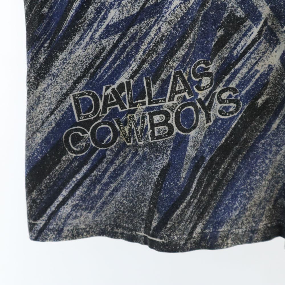 90s Short Sleeve T-shirt L Black and Others DALLAS COWBOYS Old Vintage Men's Used