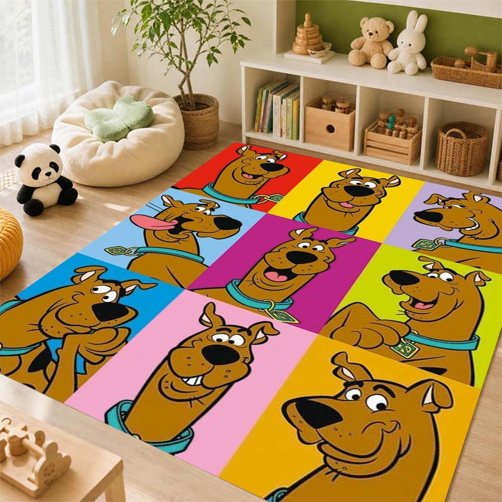 Scoobydoo Mystery Inc Gang Adventure Indoor Rug Nonslip Easyclean Carpet For Living Room Bedroom Hallway Home Decor Birthday Gift
