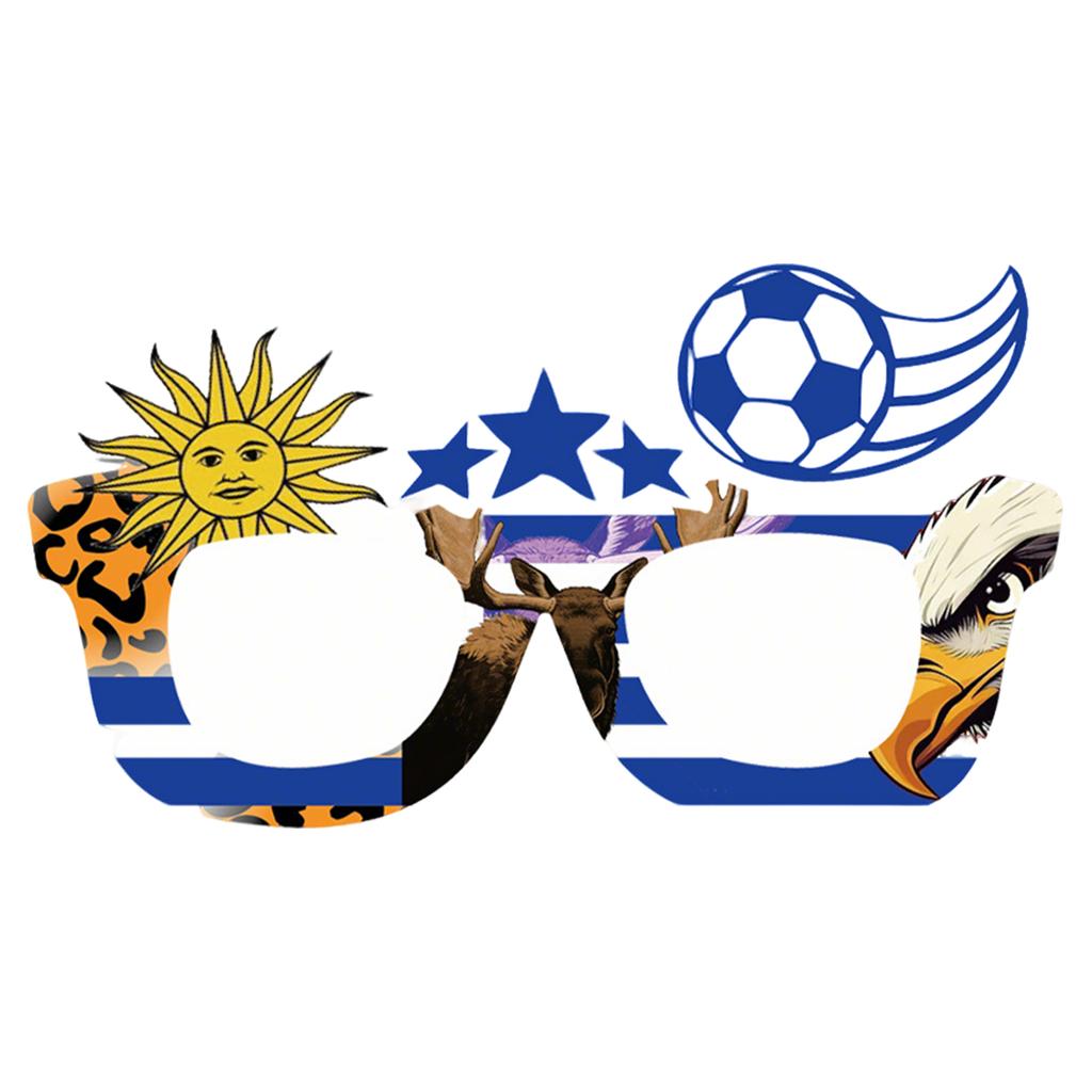 Flag Glasses, Fan Cheering Props, Football Decorations, Mascot Glasses Frames