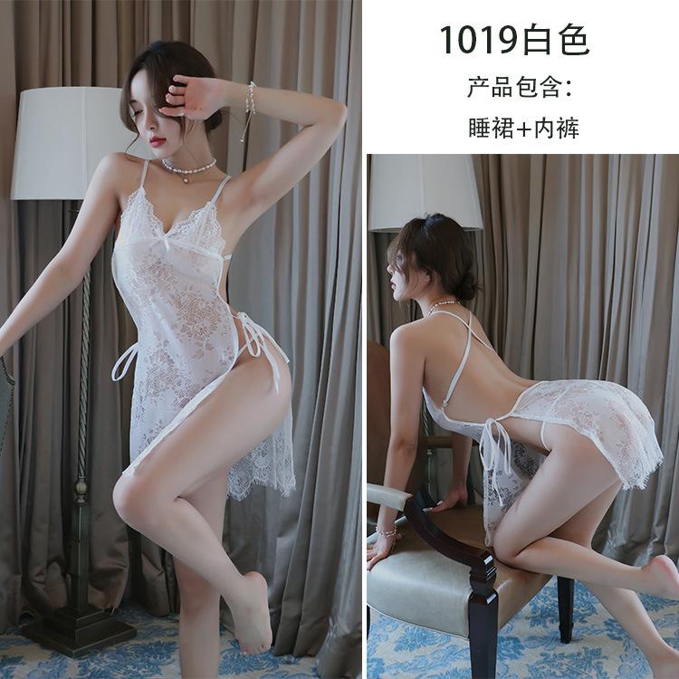 Sexy lingerie women, sexy lace suspender skirt nightdress uniform temptation suit