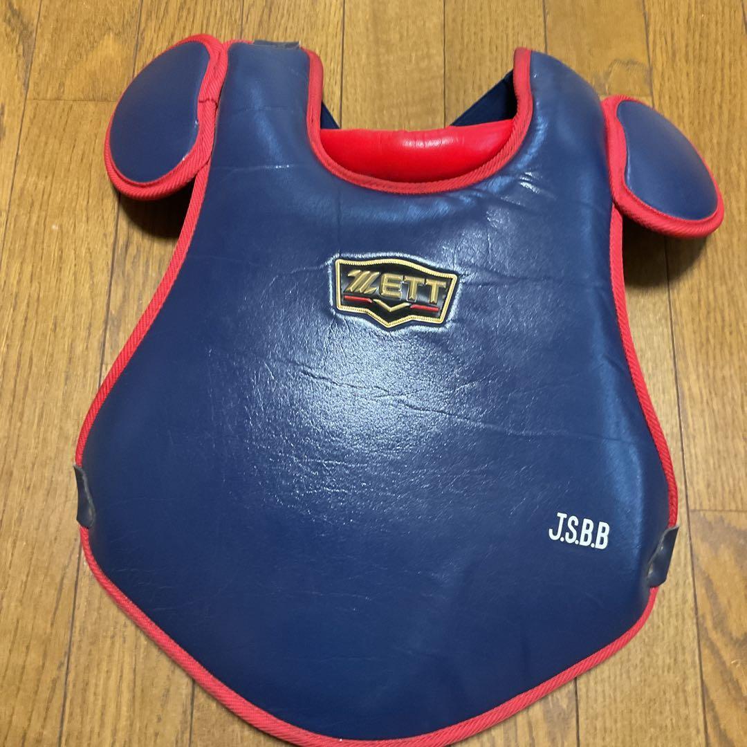 Used ZETT Catcher Protector JSBB Officially Approved for Boys Softball, Price Reduction OK