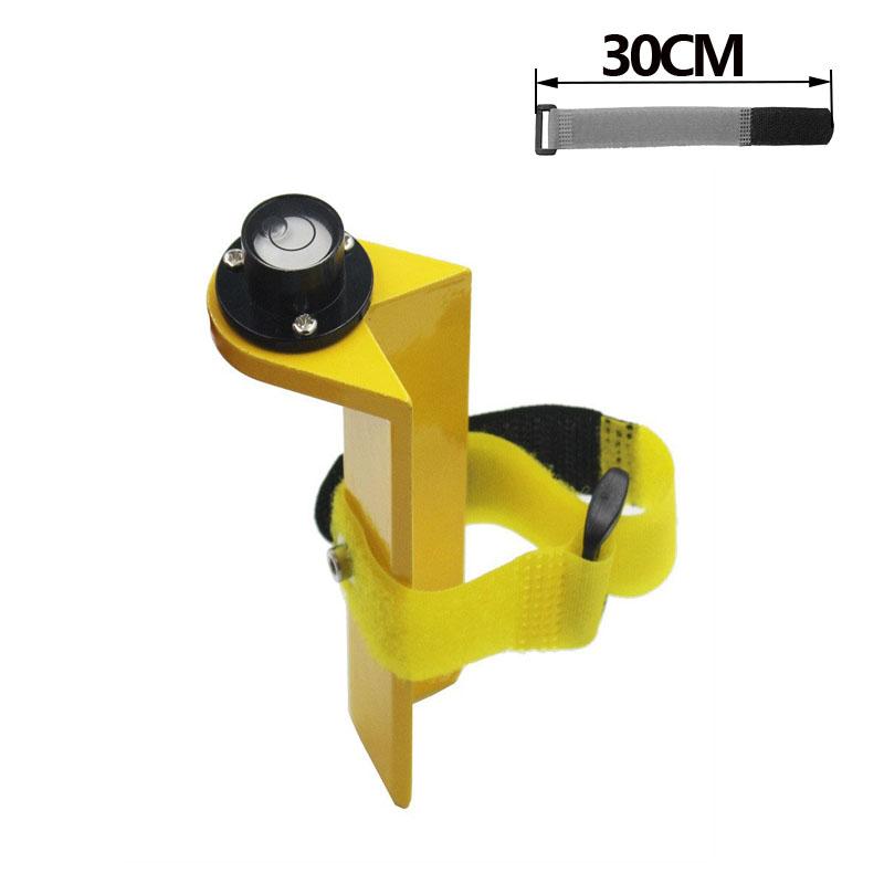 Right-angle Spirit Level Bubble Assembly Strap Buckle Optical Portable Leveler for Centering Rod Carbon Fiber Pole