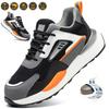 Indestructible Safety Shoes Men Steel Toe Shoes Anti-smash Anti-puncture Work Boots Men High-top Breathable Work Shoes Sneakers