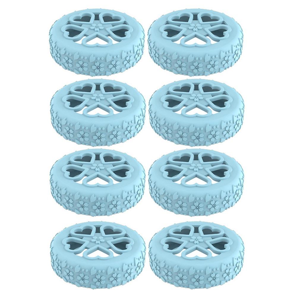 8Pcs Luggage Wheels Protector Rings Silicone Luggage Accessories Wheels Cover For Most Luggage Reduce Noise For Travel Luggage