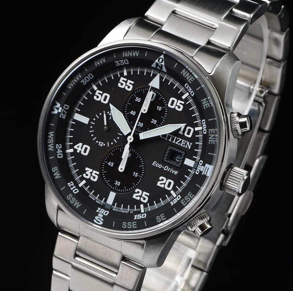 Citizen Eco-Drive Chronograph Watch CA0690-88E Black for Men (Parallel Import)