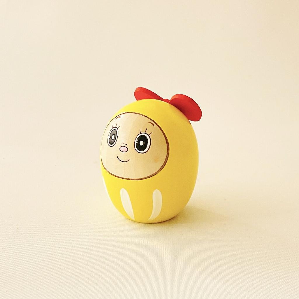 Dorami Daruma Doraemon Goods Usaburo Kokeshi Dorami-chan Fujiko F Fujio Present Interior Ornament Cute Gift Lifestyle Healing Wooden Made Japan Craft