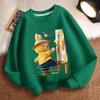 Children's Loose Round-neck Sweatshirt for Spring, Autumn and Winter, Cute Long-sleeved Loose Round-neck Coat for Boys and Girls