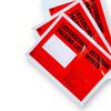 Courier Rebate Sticker C6 with LIEFERSCHEIN/RECHNUNG Print, Pack of 100 Pcs.