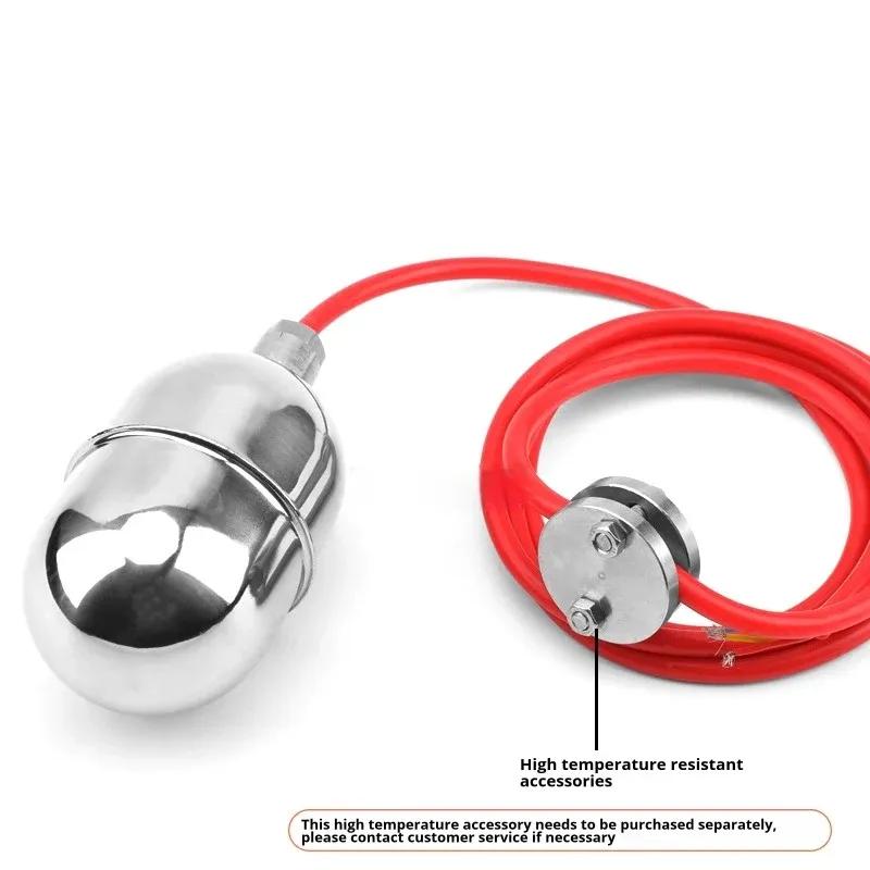 Stainless Steel Cable Float Ball Liquid Level Float Switch Durable Tank Level Sensor for Water